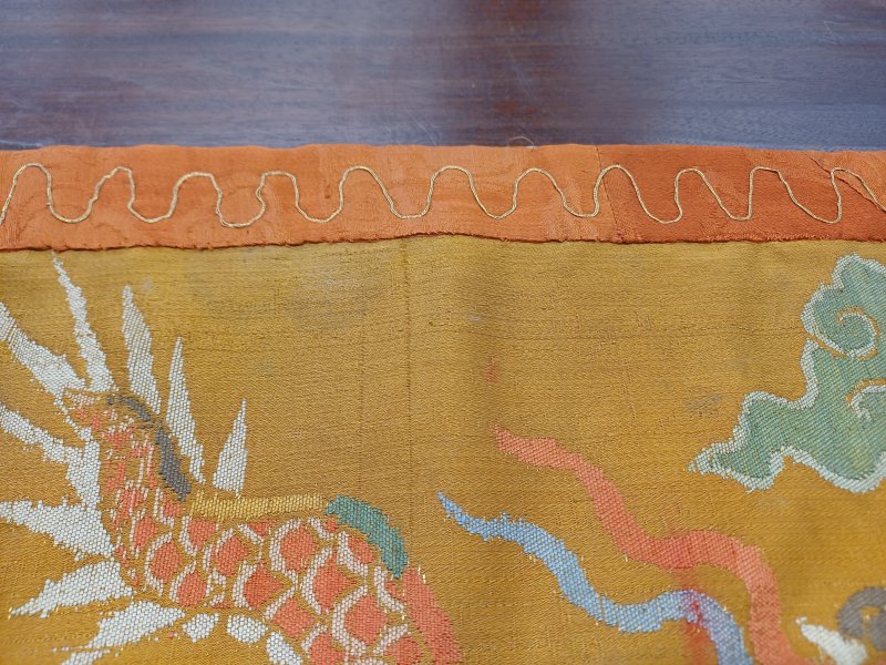 明萬曆 織錦雲龍紋軍儀大旗 | A Chinese silk brocade 'dragon' panel fragment, Ming dynasty, Wanli period - 图21