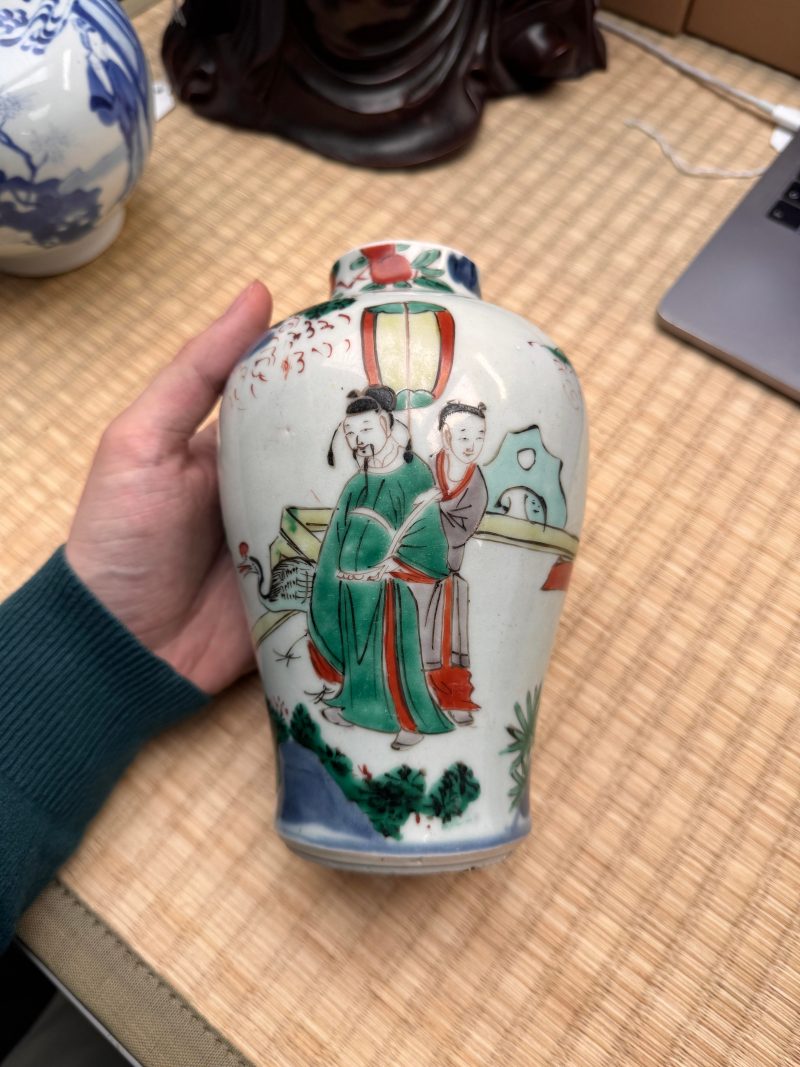 清順治 五彩高士圖罐 | A Chinese wucai 'official' vase, Qing dynasty, Shunzhi period - 图7