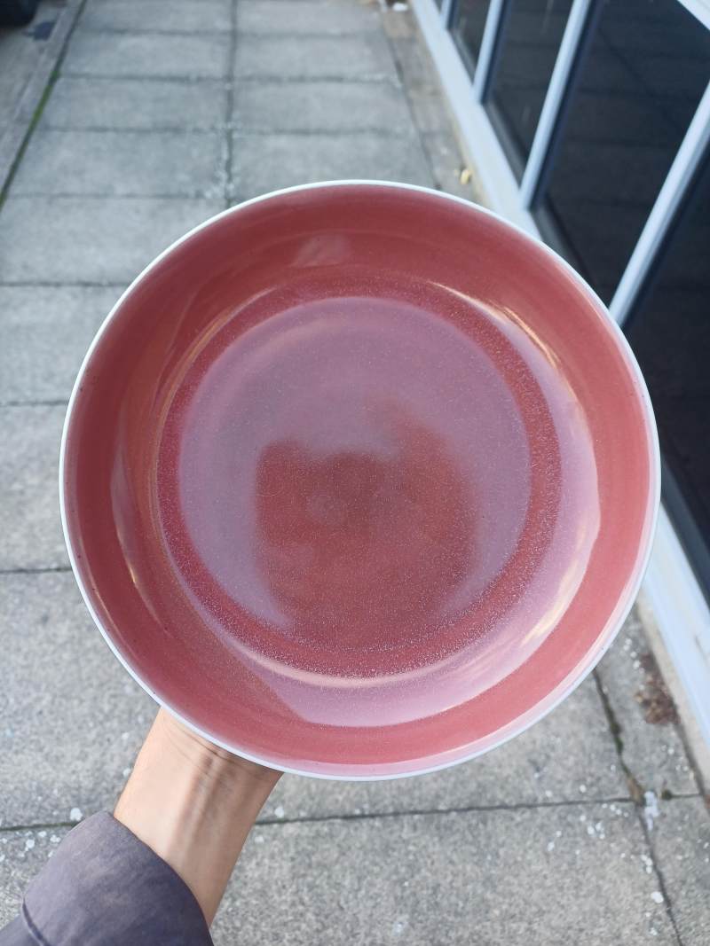十九世紀 紅釉盤 《大清乾隆年製》款 | A Chinese copper-red dish, 19th century - 图6