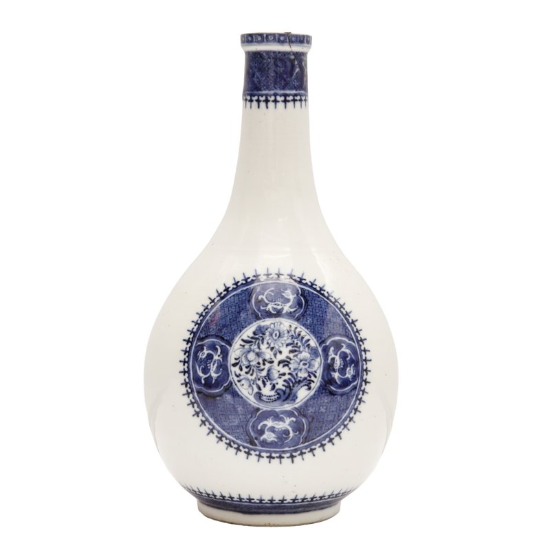 清十八世紀 青花費茲休圖紋長頸瓶 | A Chinese export blue and white 'Fitzhugh' bottle vase, Qing dynasty, 18th century - 图3