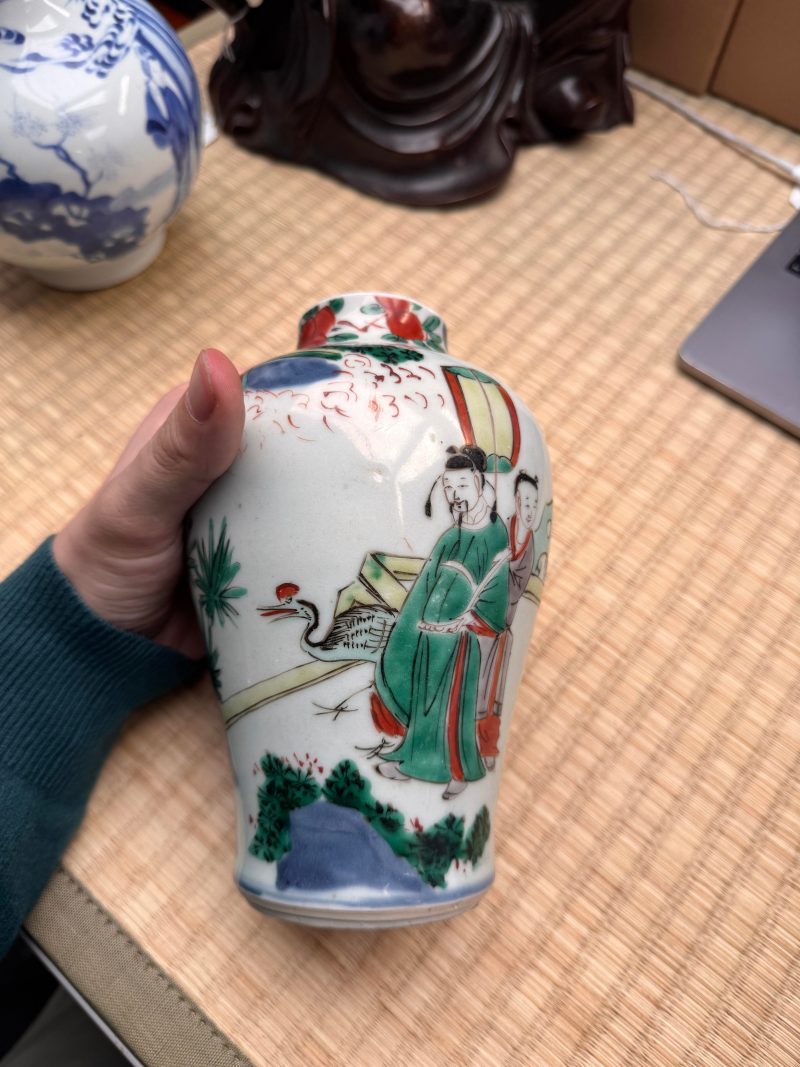 清順治 五彩高士圖罐 | A Chinese wucai 'official' vase, Qing dynasty, Shunzhi period - 图9
