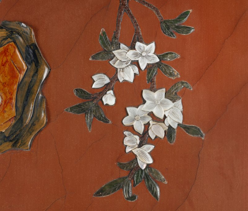 十九/二十世紀 漆雕嵌百寶人物故事圖掛屏 | A Chinese inlaid lacquer panel, 19th/20th century - 图4