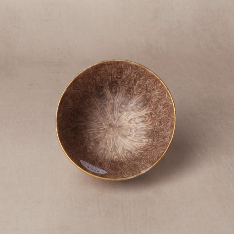 清十八/十九世紀 粉彩仿木紋花卉紋盃 | Santos Collection | A Chinese famile-rose faux-bois 'blossoms' cup, Qing dynasty, 18th-19th century - 图14