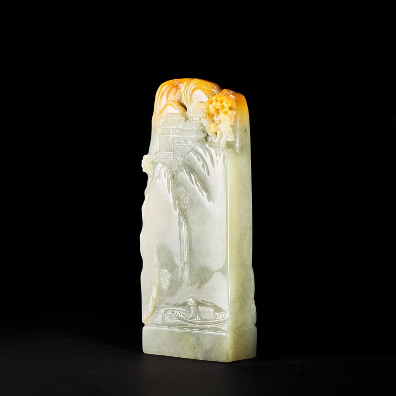 二十世紀 翡翠印章 | A JADEITE SEAL - 图2