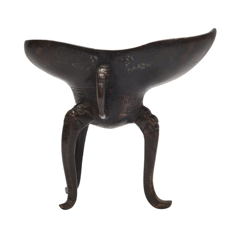明 青銅爵 | A Chinese bronze ritual wine vessel, jue, Ming dynasty - 图2
