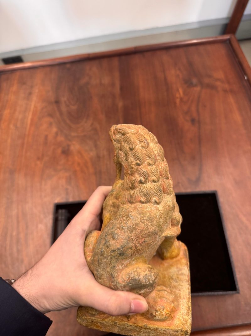 或為唐 大理石雕瑞獅像 | A Chinese marble carving of a lion, possibly Tang dynasty - 图15