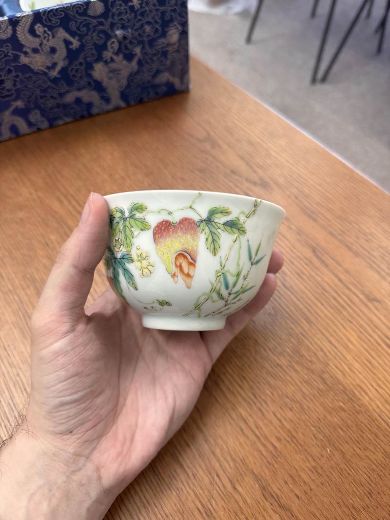 清道光 粉彩癩瓜紋蓋盌一對 《大清道光年製》款 | Santos Collection | A pair of fine Chinese famille-rose 'bitter melon' bowls and covers, Qing dynasty, Daoguang mark and period - 图48