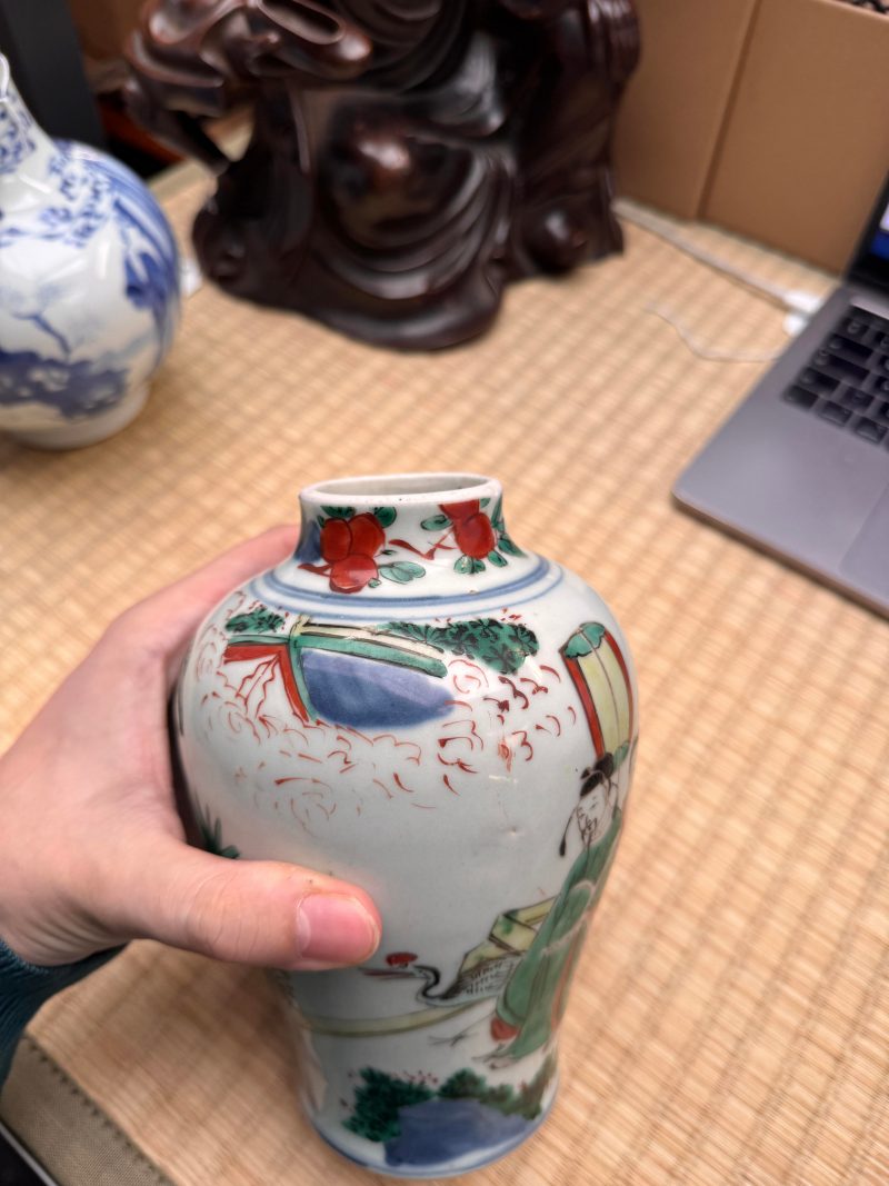 清順治 五彩高士圖罐 | A Chinese wucai 'official' vase, Qing dynasty, Shunzhi period - 图10