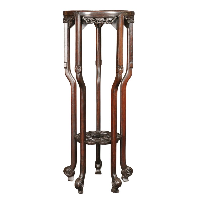 二十世紀 紅木圓高花幾 | A Chinese hongmu tall jardinière stand, 20th century - 图2