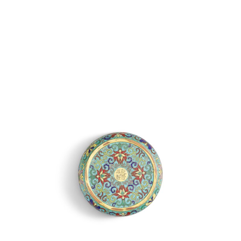清乾隆 掐絲琺瑯開光螭龍紋香插 | A CLOISONNÉ ENAMEL INCENSE HOLDER - 图3
