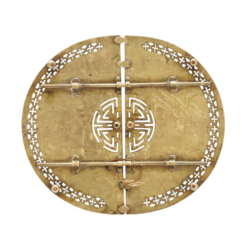 十九/二十世紀 銅鎖片 | A Chinese brass lock plate, 19th/20th century