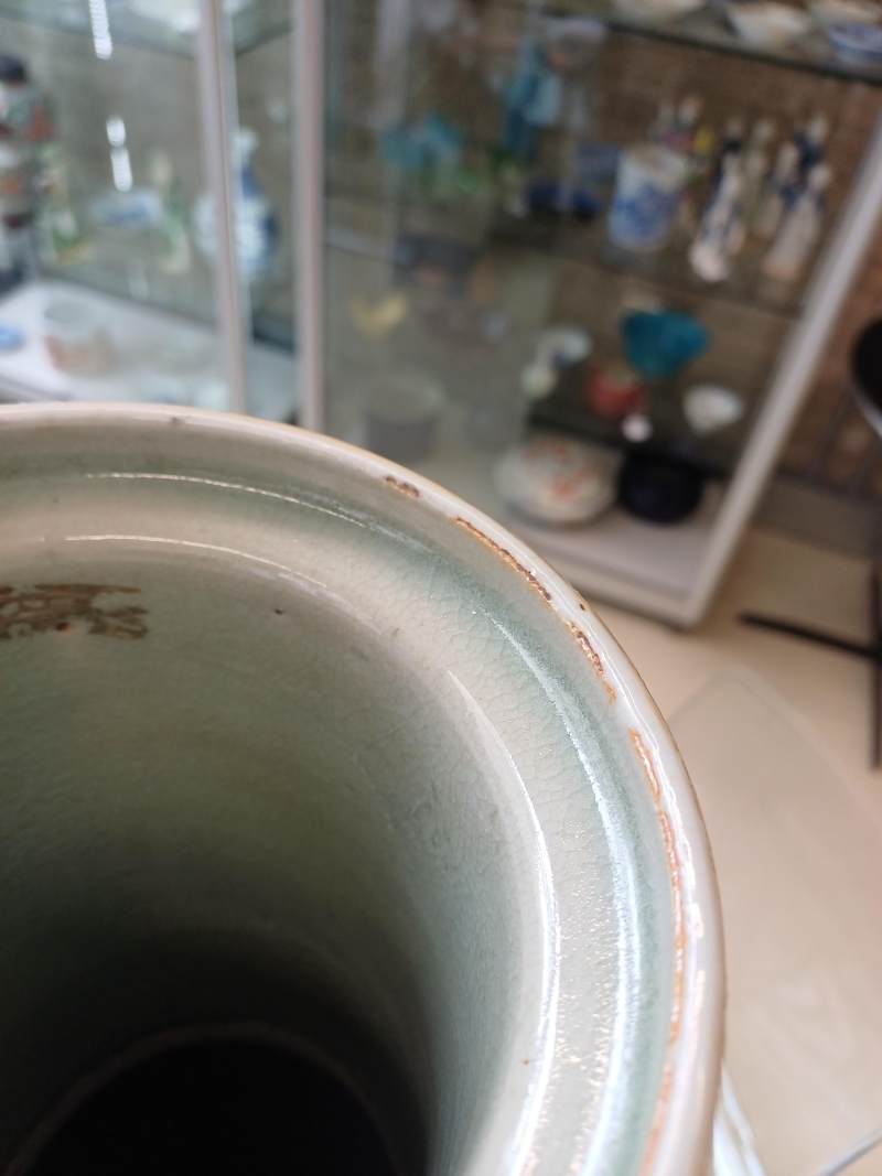 清康熙 郎窯紅釉棒槌瓶 | A rare and very large Chinese copper red-glazed 'Langyao' rouleau vase, Qing dynasty, Kangxi period - 图17