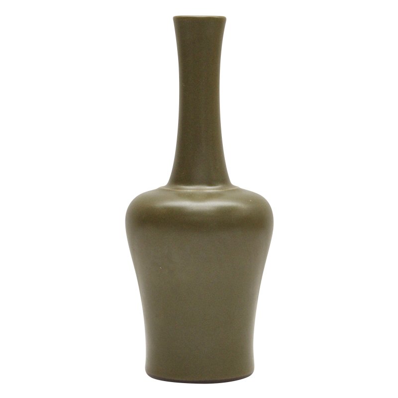 十九至二十世紀 茶葉末釉搖鈴尊《大清乾隆年製》款 | A Chinese teadust-glazed mallet vase, 19th/20th century