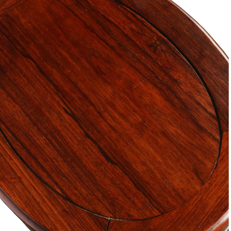 清十九世紀 紅木凳一對 | A pair of Chinese hongmu stools, 19th century - 图4