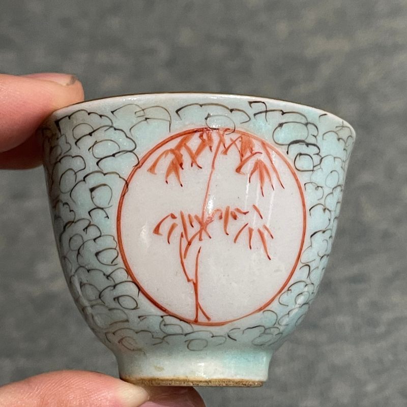 清 轧道粉彩什锦杯一套 - 图19