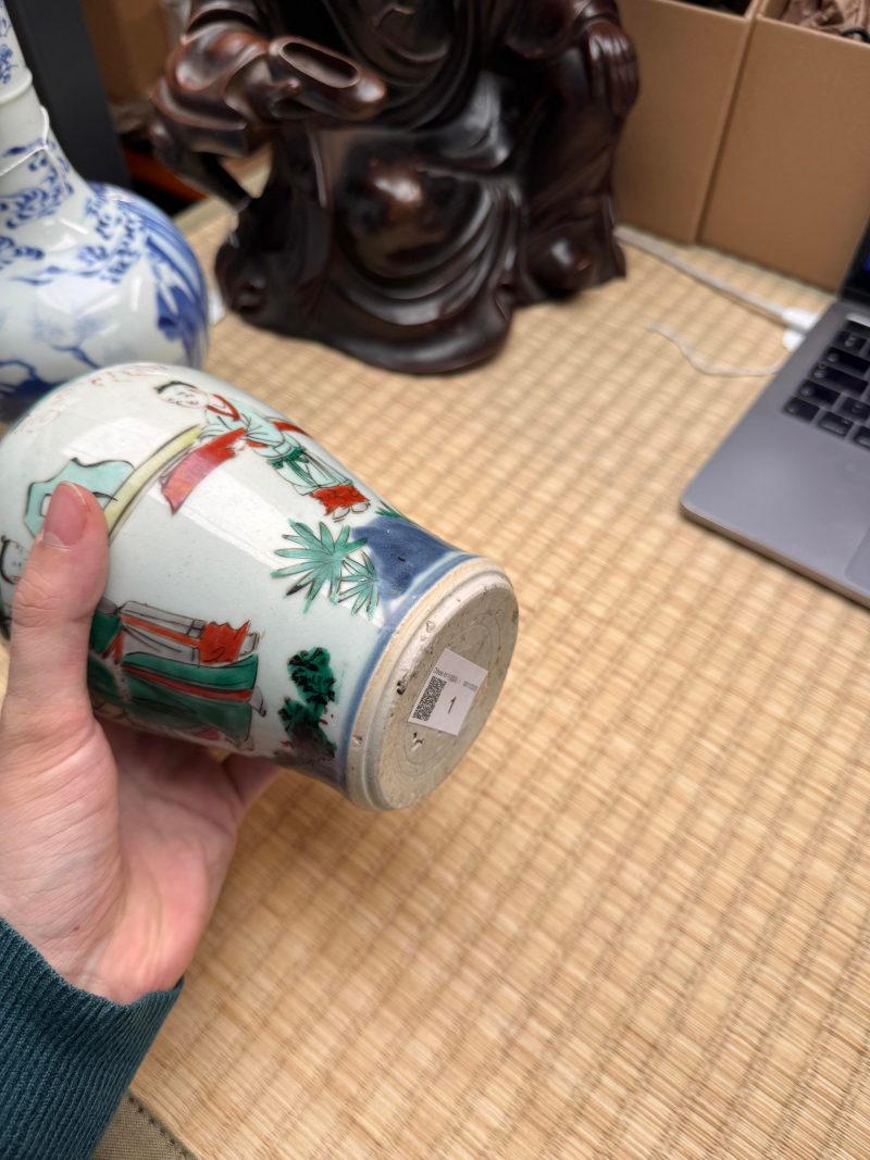 清順治 五彩高士圖罐 | A Chinese wucai 'official' vase, Qing dynasty, Shunzhi period - 图12