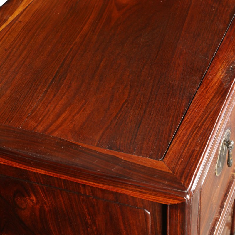 十九/二十世紀 紅木鑲大理石櫃 | A Chinese hongmu marble-inset cabinet, 19th/20th century - 图4