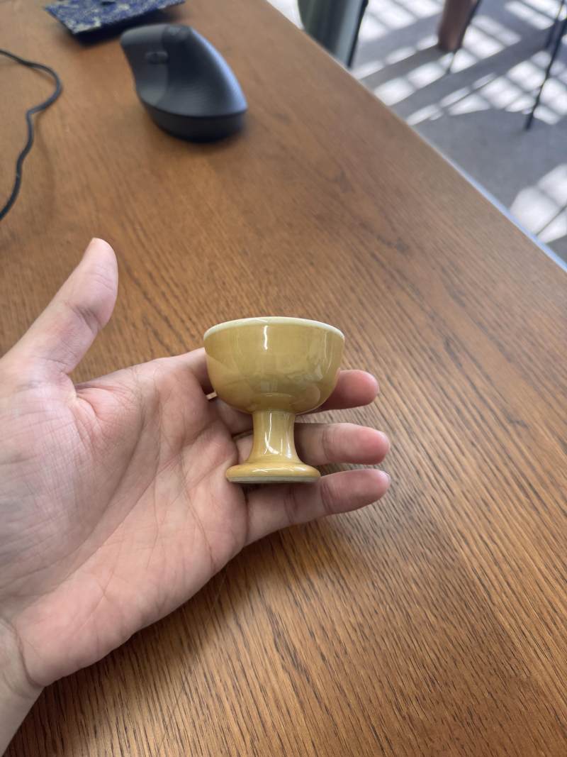 清康熙 米醬釉高足盃 | Santos Collection | A Chinese cafe-au-lait-glazed stem cup, Qing dynasty, Kangxi period - 图7