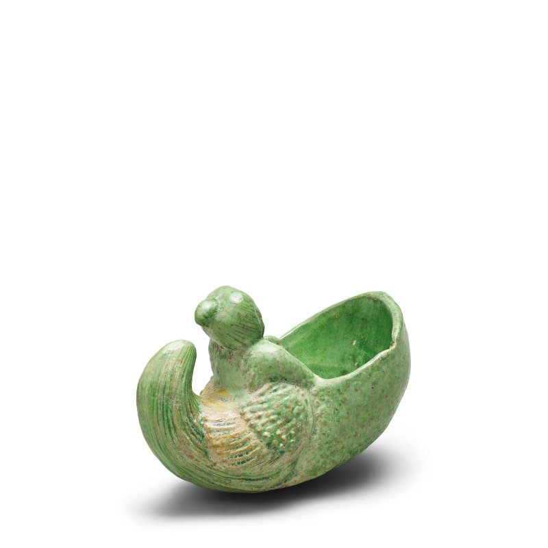 唐 綠釉迦樓羅角杯 | A GREEN-GLAZED 'GARUDA' RHYTON - 图3