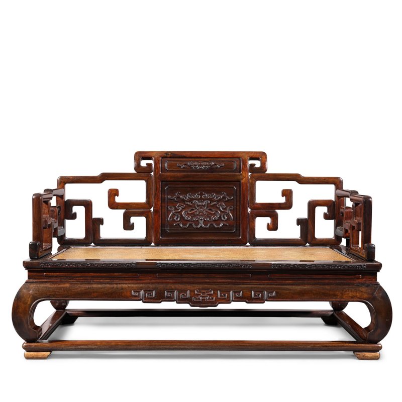 清十九世紀 紫檀小床 | A SMALL ZITAN COUCH BED - 图1