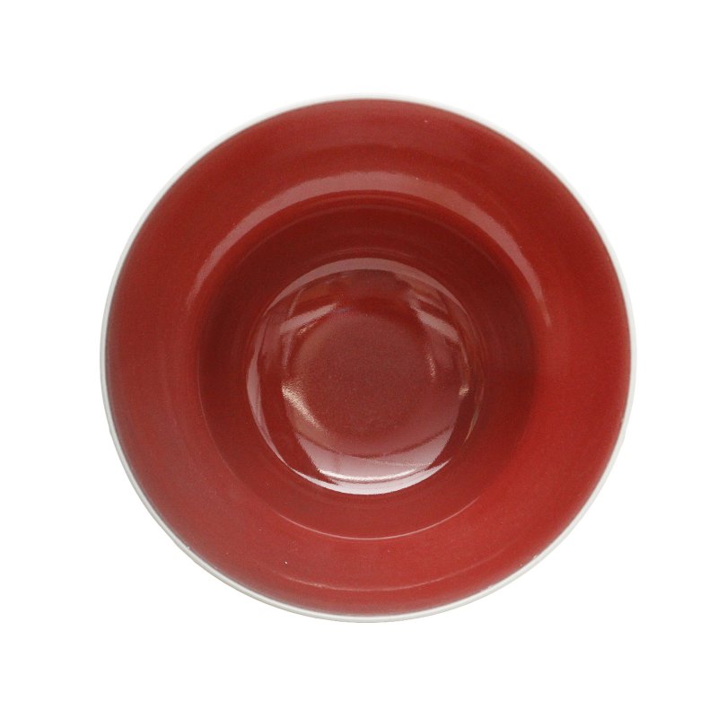 十九/二十世紀 紅釉折腰折沿盌 《大清乾隆年製》款 | A Chinese copper-red glazed ogee-form bowl, 19th/20th century - 图2