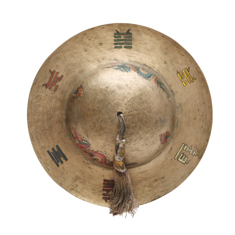 十九世紀 西藏銅鈸一對 | A pair of Tibetan cymbals, rolmo, 19th century - 图2