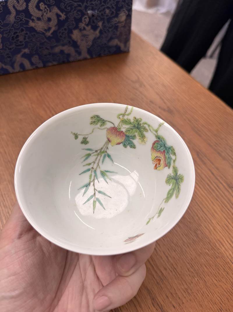 清道光 粉彩癩瓜紋蓋盌一對 《大清道光年製》款 | Santos Collection | A pair of fine Chinese famille-rose 'bitter melon' bowls and covers, Qing dynasty, Daoguang mark and period - 图49