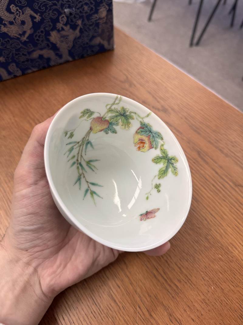 清道光 粉彩癩瓜紋蓋盌一對 《大清道光年製》款 | Santos Collection | A pair of fine Chinese famille-rose 'bitter melon' bowls and covers, Qing dynasty, Daoguang mark and period - 图59