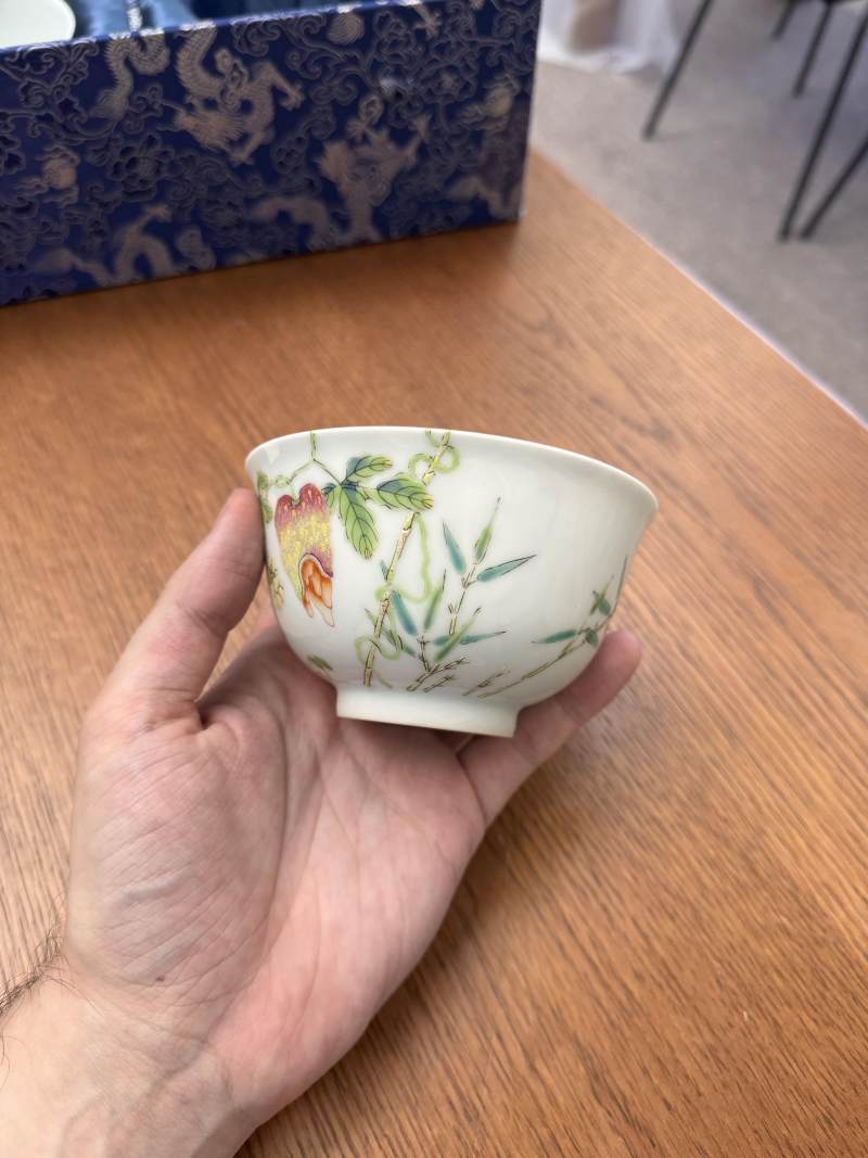 清道光 粉彩癩瓜紋蓋盌一對 《大清道光年製》款 | Santos Collection | A pair of fine Chinese famille-rose 'bitter melon' bowls and covers, Qing dynasty, Daoguang mark and period - 图9