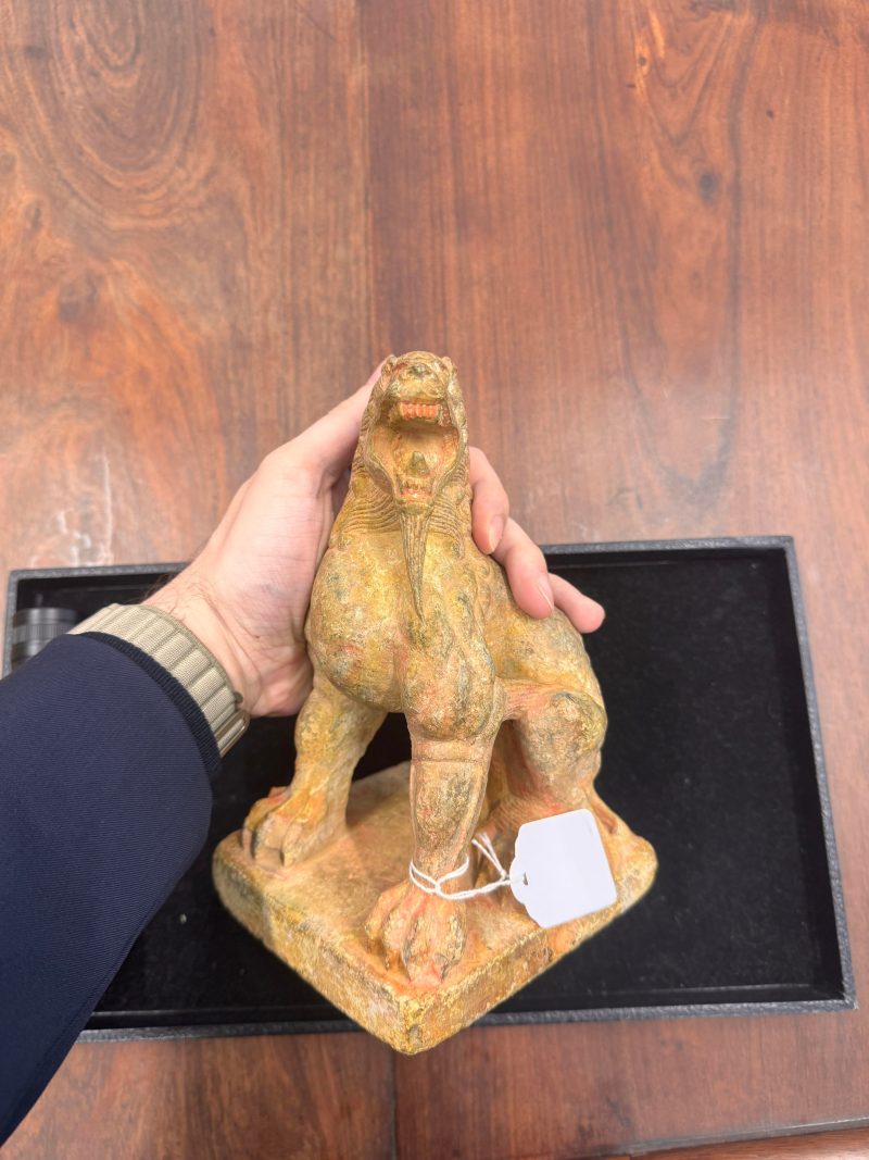 或為唐 大理石雕瑞獅像 | A Chinese marble carving of a lion, possibly Tang dynasty - 图18