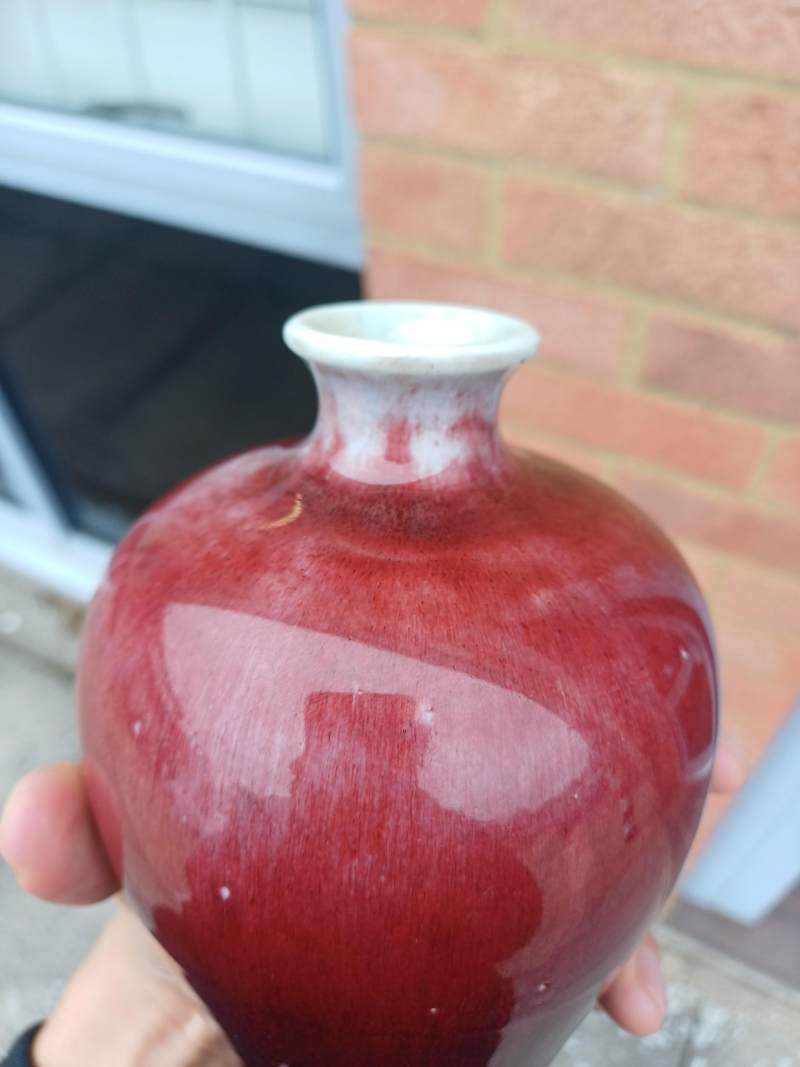 清十八世紀 仿郎窯紅釉瓶 | A fine Chinese Langyao-type copper-red vase, Qing dynasty, 18th century - 图5