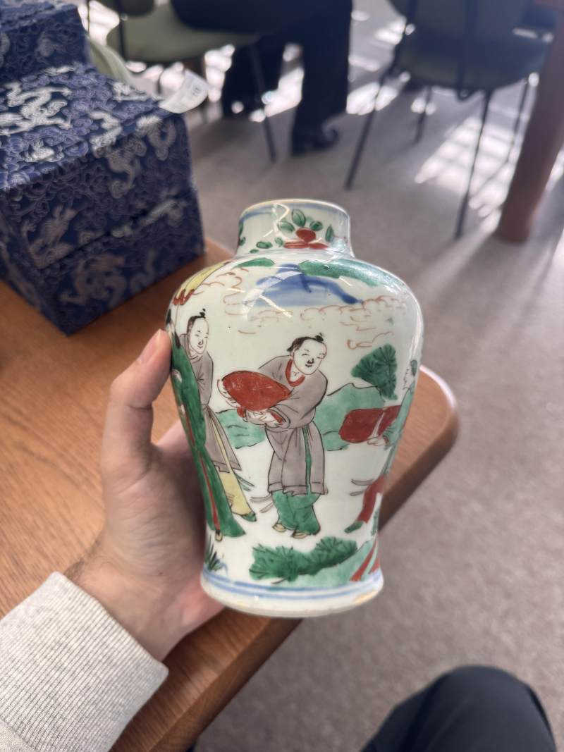 十七世紀 五彩高士圖瓶 | Santos Collection | A Chinese wucai 'official and attendant' vase, 17th century - 图10