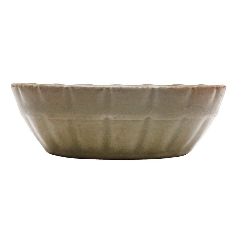 宋至元 龍泉青釉蔗段式洗 | A Chinese Longquan celadon-glazed brush washer, Song-Yuan dynasty - 图1
