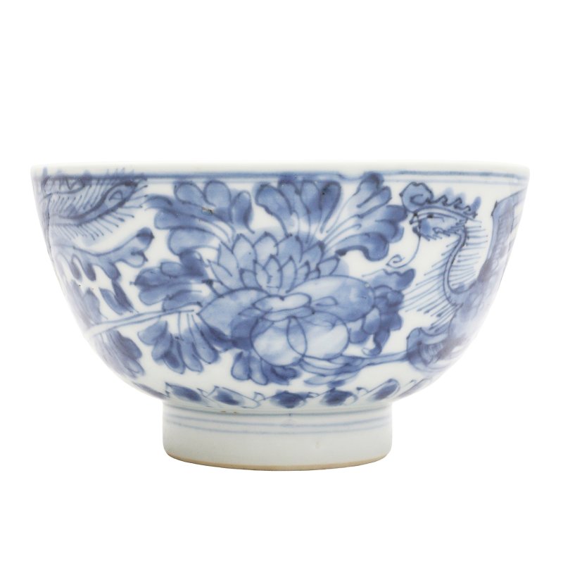 清初 順治至康熙 青花鳳凰紋盌 | A Chinese blue and white 'phoenix' bowl, early Qing dynasty, Shunzhi-Kangxi period - 图6