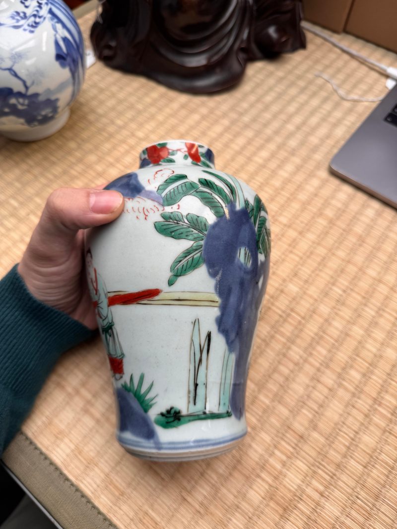 清順治 五彩高士圖罐 | A Chinese wucai 'official' vase, Qing dynasty, Shunzhi period - 图14