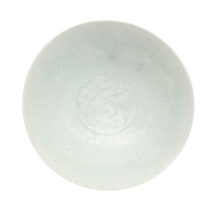 南宋 青白釉刻花卉紋盌 | A Chinese qingbai 'blossom' bowl, Southern Song dynasty - 图1