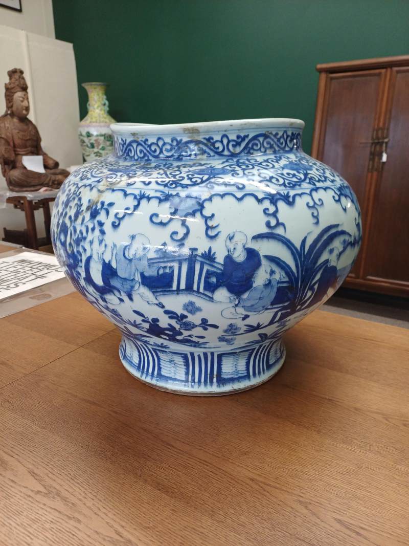 清十八世紀 青花百子圖瓶 | A large Chinese blue and white 'boys' vase, Qing dynasty, 18th century - 图16