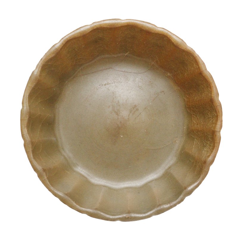 宋至元 龍泉青釉蔗段式洗 | A Chinese Longquan celadon-glazed brush washer, Song-Yuan dynasty - 图2