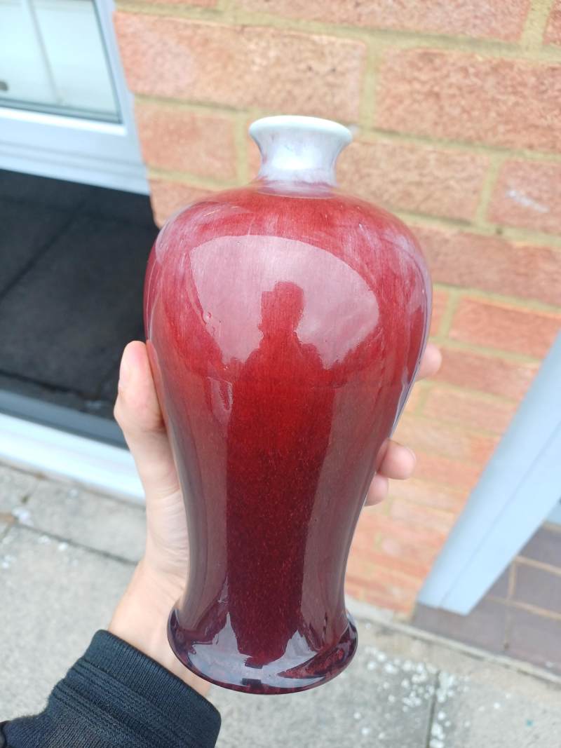 清十八世紀 仿郎窯紅釉瓶 | A fine Chinese Langyao-type copper-red vase, Qing dynasty, 18th century - 图16