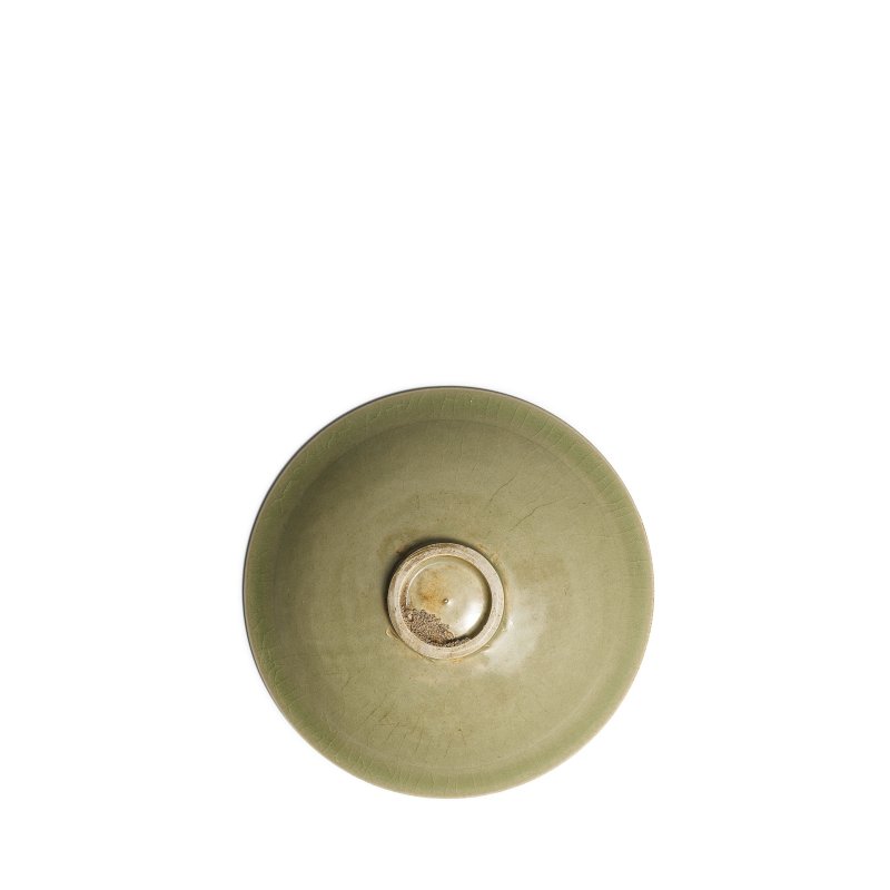 金十二世紀 耀州窯青釉模印花卉紋碗 | A YAOZHOU CELADON MOLDED 'FLORAL' CONICAL BOWL - 图2