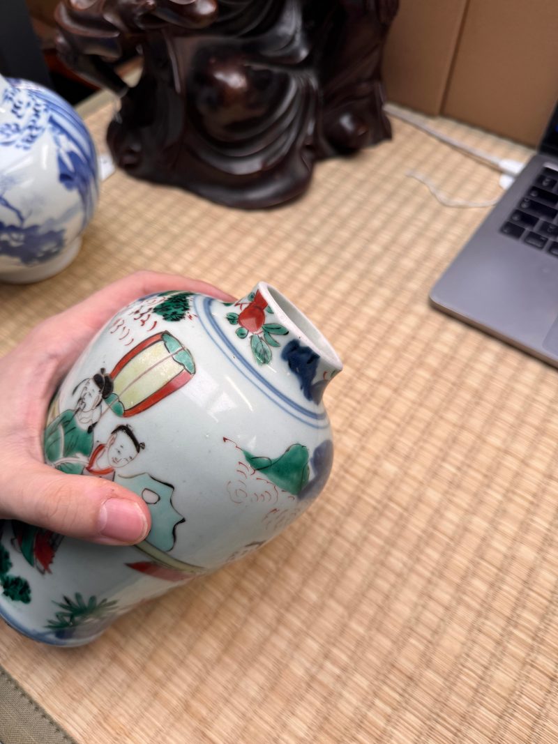 清順治 五彩高士圖罐 | A Chinese wucai 'official' vase, Qing dynasty, Shunzhi period - 图15