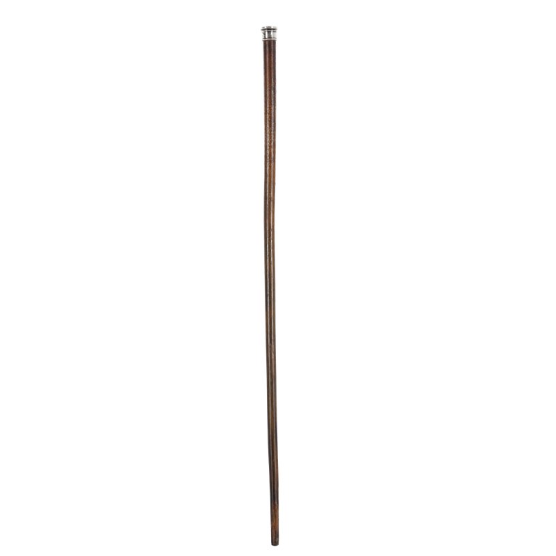 十九世紀 犀角鐓銀鐃手頭杖及雨傘一組兩件 | λ A Chinese silver-tipped rhinoceros horn walking cane and umbrella, 19th century - 图2