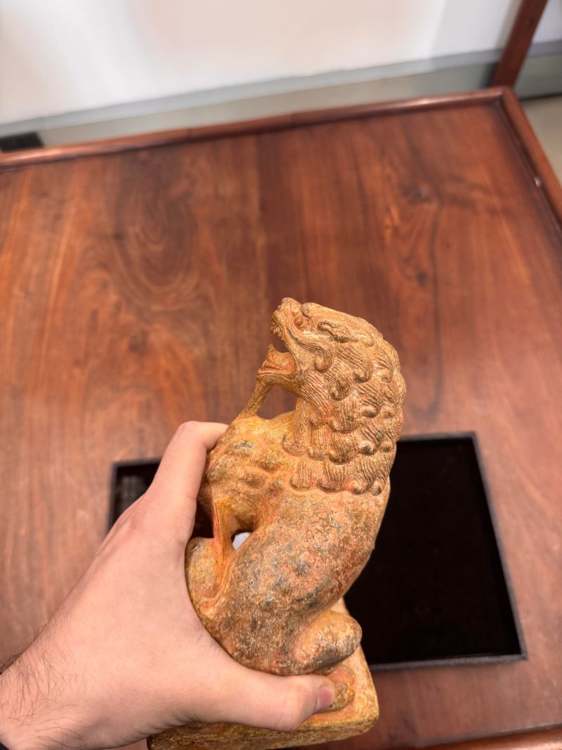 或為唐 大理石雕瑞獅像 | A Chinese marble carving of a lion, possibly Tang dynasty - 图20