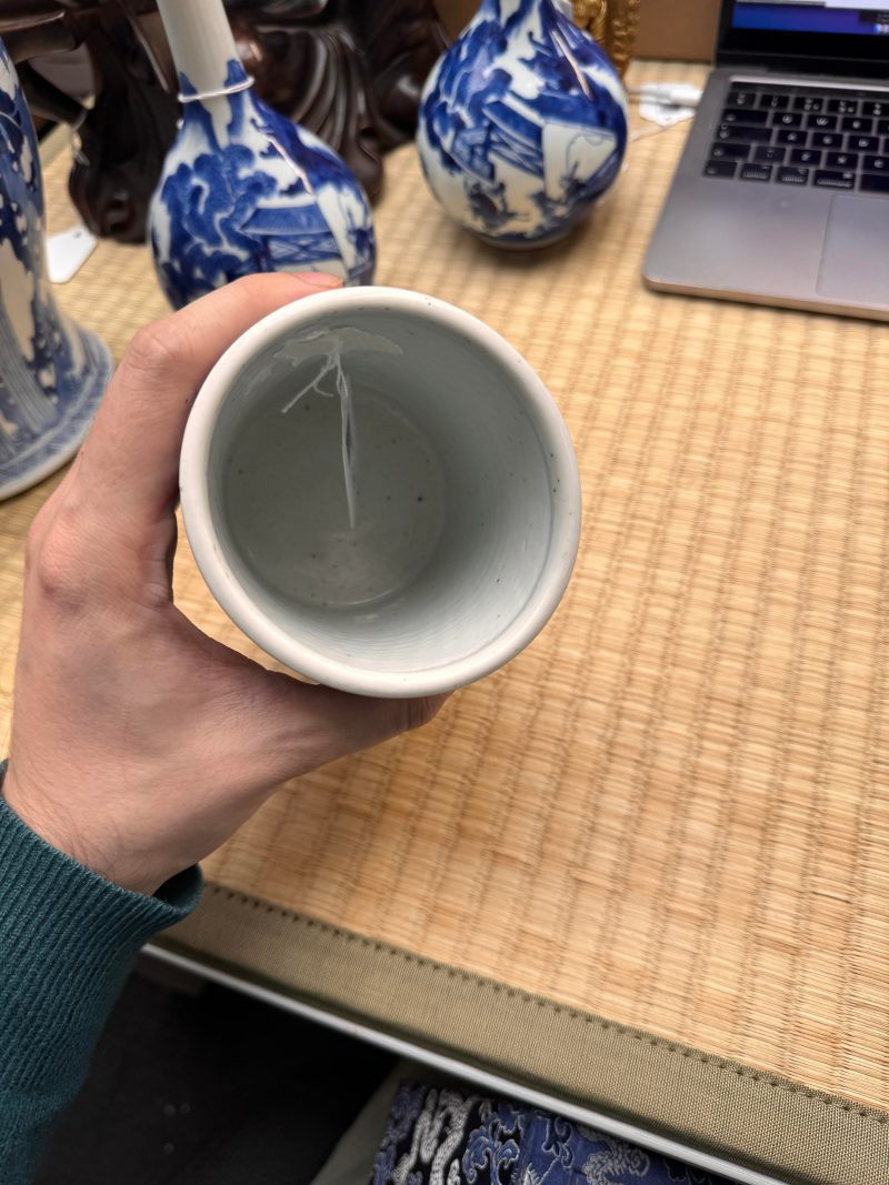 清康熙 青花赤壁賦筆筒 | Santos Collection | A fine Chinese blue and white 'Ode to the Red Cliffs' brushpot, Qing dynasty, Kangxi period - 图13