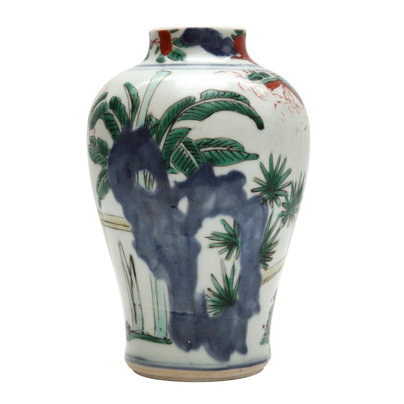 清順治 五彩高士圖罐 | A Chinese wucai 'official' vase, Qing dynasty, Shunzhi period - 图3