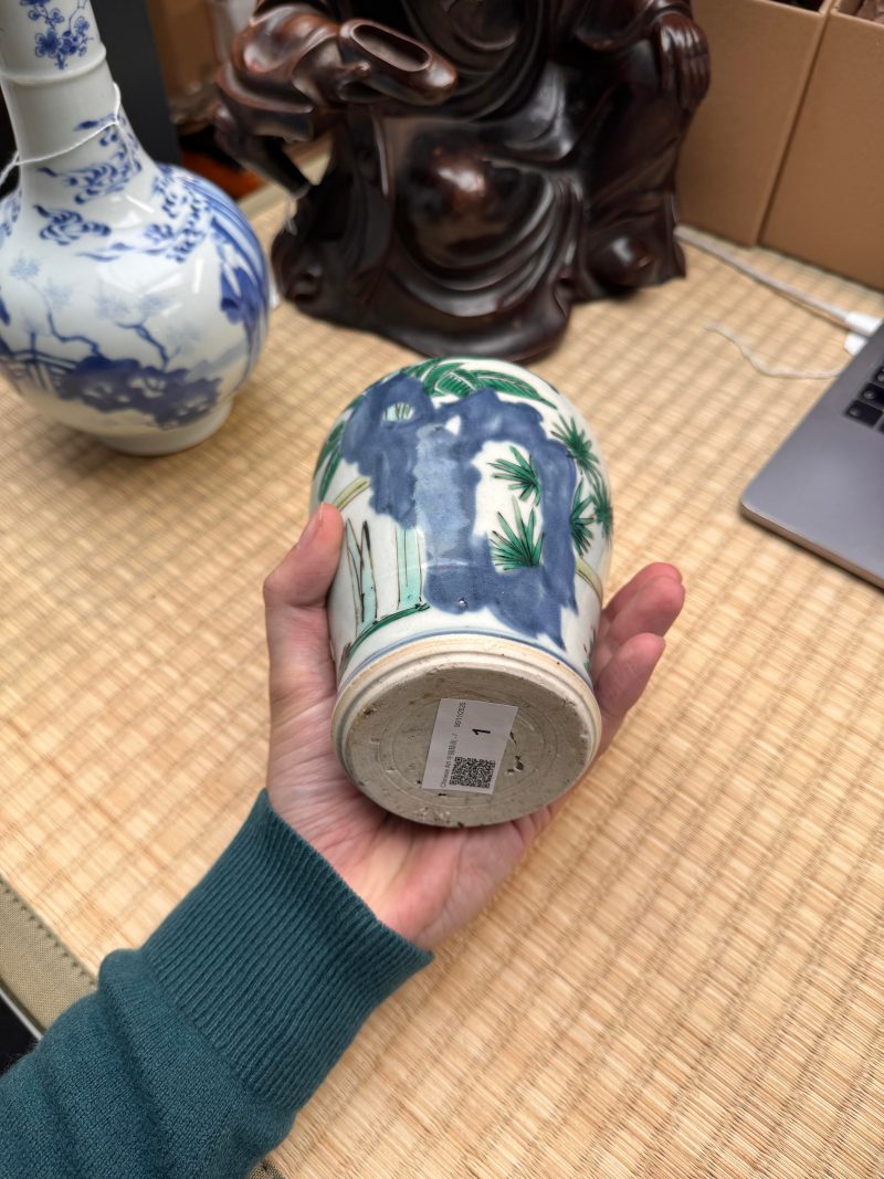 清順治 五彩高士圖罐 | A Chinese wucai 'official' vase, Qing dynasty, Shunzhi period - 图16