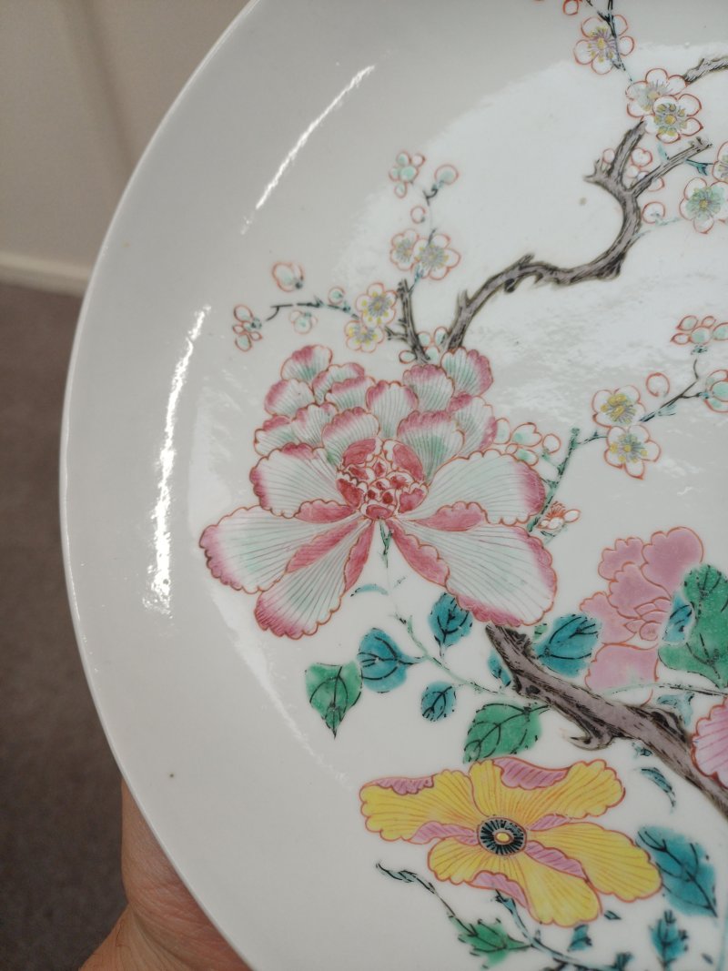 清雍正 粉彩過枝花卉紋盤 | Santos Collection | A fine Chinese famille-rose 'blossoms' dish, Qing dynasty, Yongzheng period - 图6