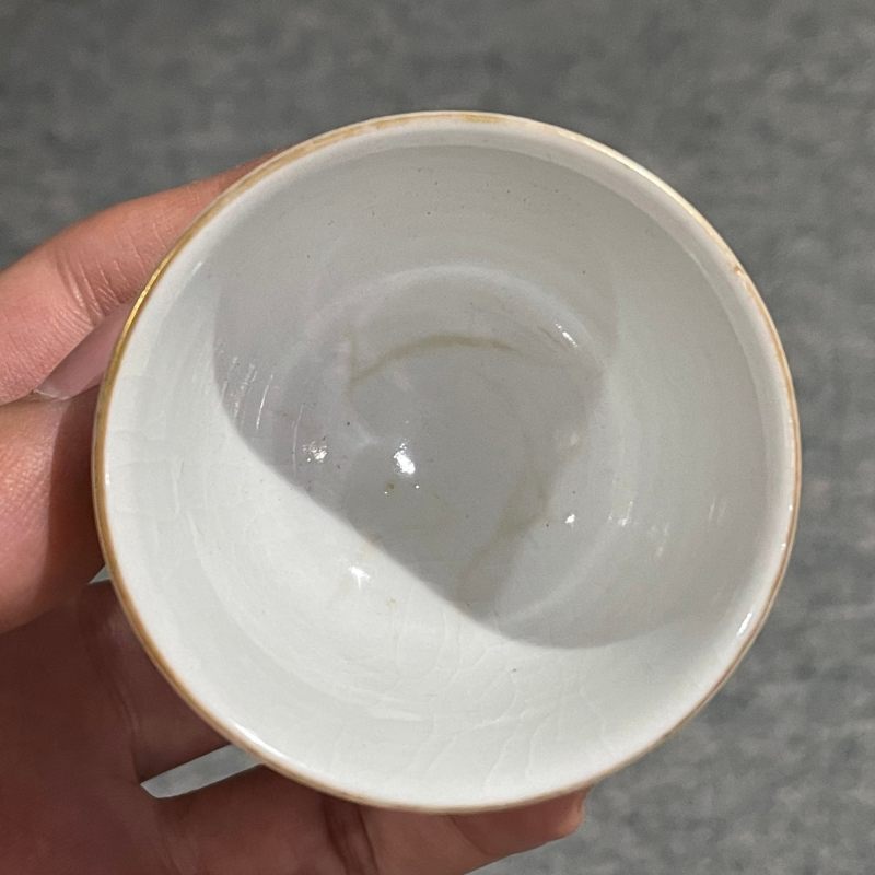 清 轧道粉彩什锦杯一套 - 图26