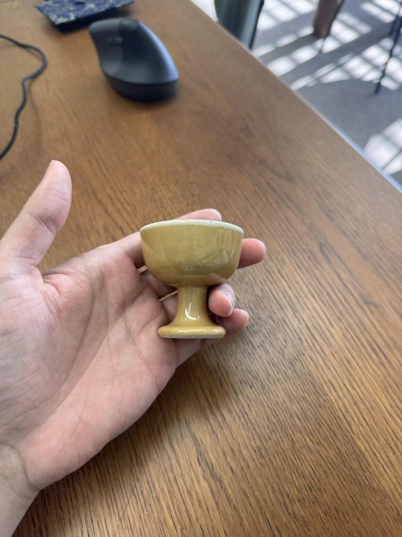清康熙 米醬釉高足盃 | Santos Collection | A Chinese cafe-au-lait-glazed stem cup, Qing dynasty, Kangxi period - 图9