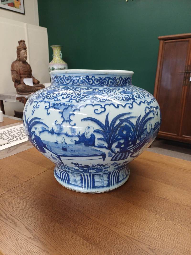 清十八世紀 青花百子圖瓶 | A large Chinese blue and white 'boys' vase, Qing dynasty, 18th century - 图17